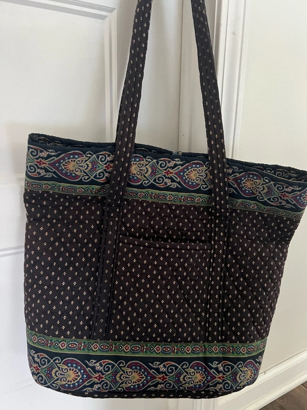 Vintage Vera Bradley (80s), Vera Tote, Monogrammed - Picture 2 of 4